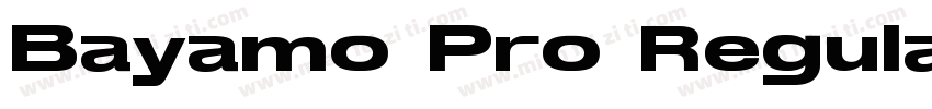 Bayamo Pro Regular字体转换